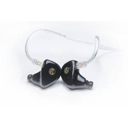 Custom Art Fibae Black headphones