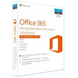 Microsoft Office 365 Home PL 32/64-bit Subscription 1 year Win10/Mac