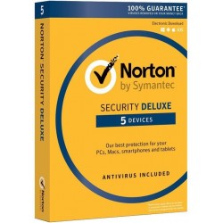Symantec Norton Security Deluxe 1 user 5 PC - 1 year