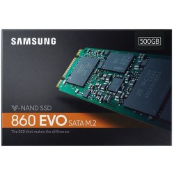 Samsung SSD 500GB 860 EVO M.2 2280 (read/write 550/520MB/s)